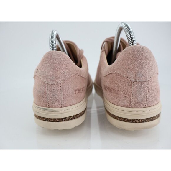 Birkenstock Bend Low Sneakers Women 40 9 Blush Pink Suede Leather Lace Up Shoes - Picture 8 of 16